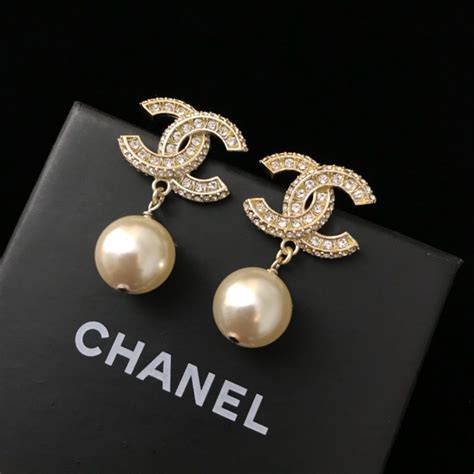 coco chanel cc diamond earrings|Coco Chanel earrings price.